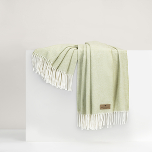 Image White Sage Italian Herringbone Throw